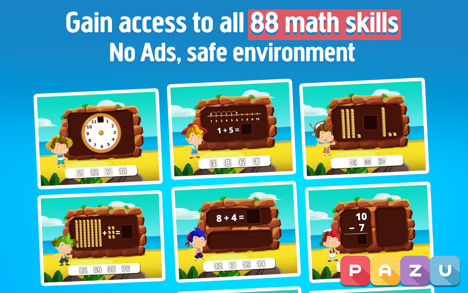 1st grade math learning games for kids - App on Amazon Appstore