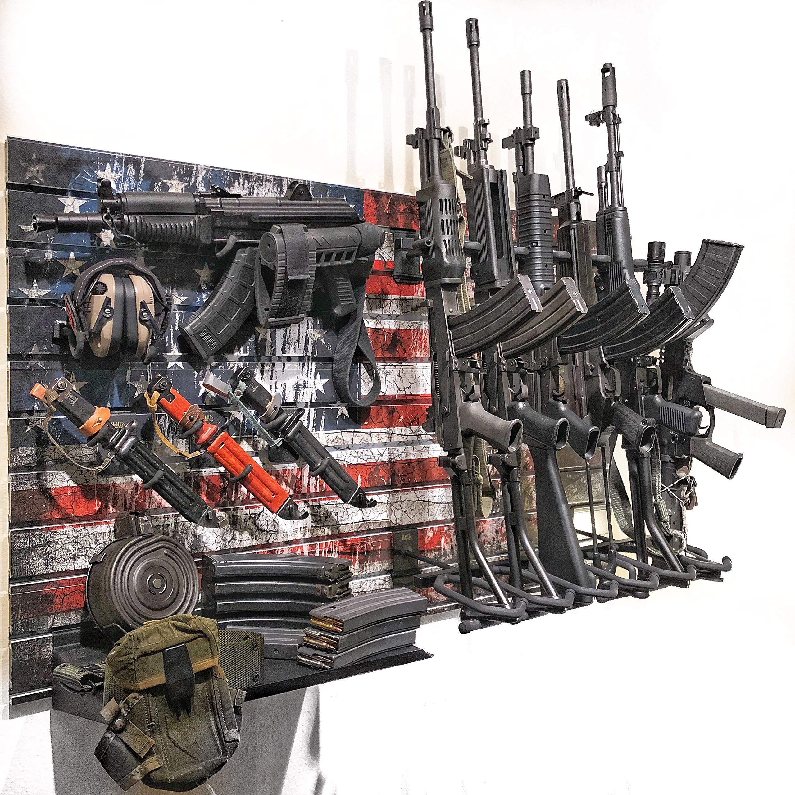 Buy Hold Up Displays Gun Rack Slatwall Rifle and Pistol Modular Display
