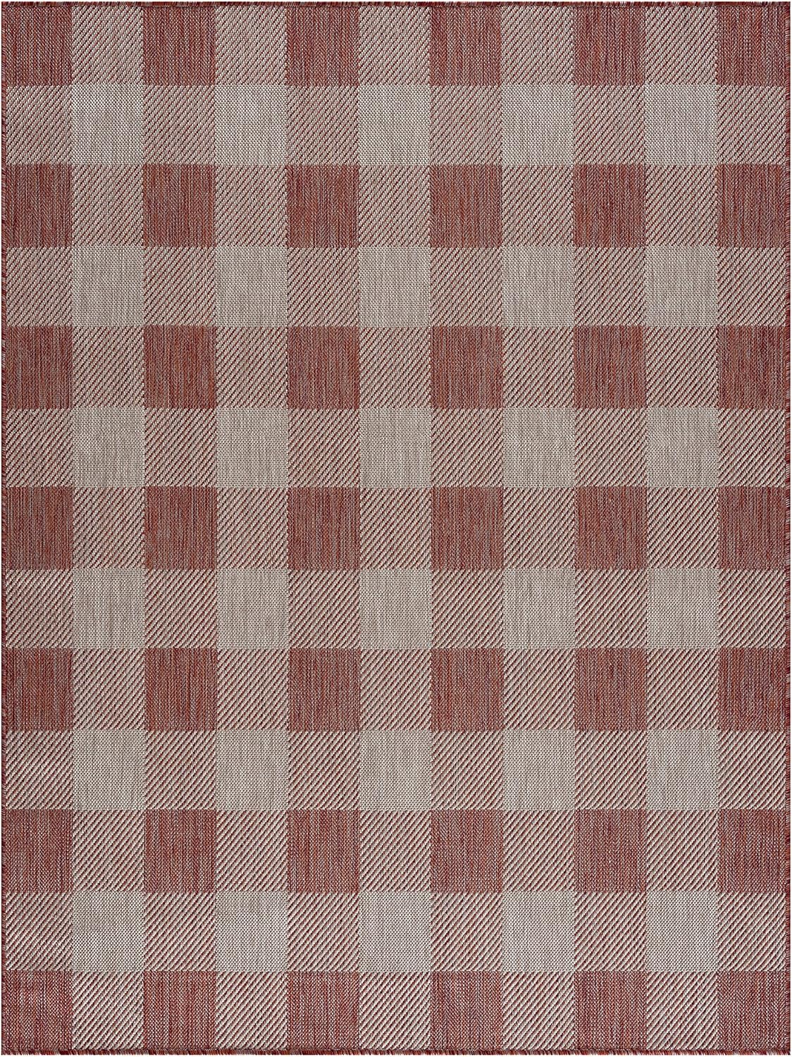 CAMILSON Outdoor Rug - Modern Area Rugs for Indoor and Outdoor patios, Kitchen and Hallway mats - Washable Outside Carpet (5x7, Buffalo - Copper/Grey)… : Patio, Lawn & Garden