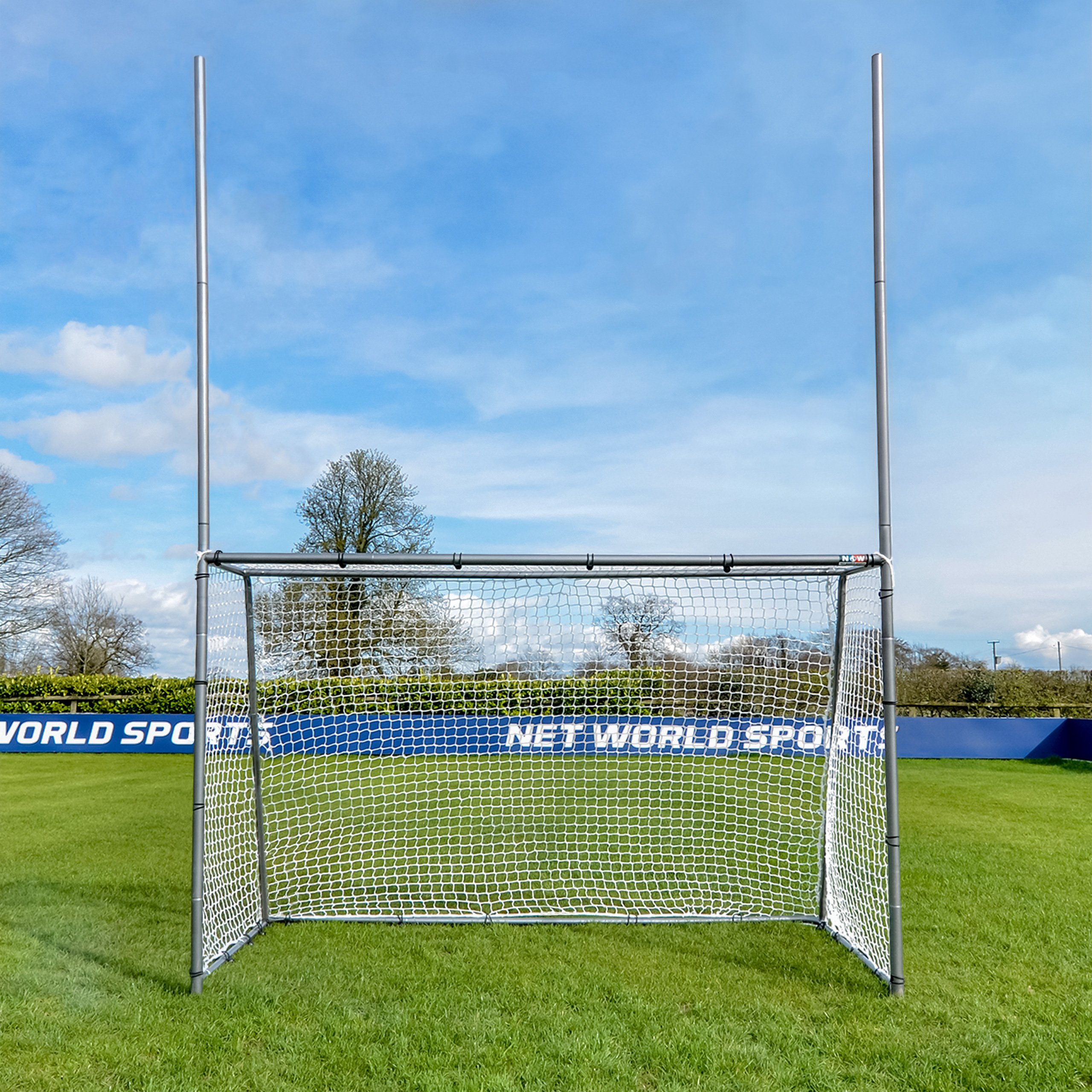 FORZA Porte Da Calcio Con Pali Combinati Steel42 - Porta Da Calcio & Rugby | Pali Calcio Gaelico & Hurling | Porta Multisportiva Per Bambini Da Allenamento | Attrezzatura Calcio/Rugby