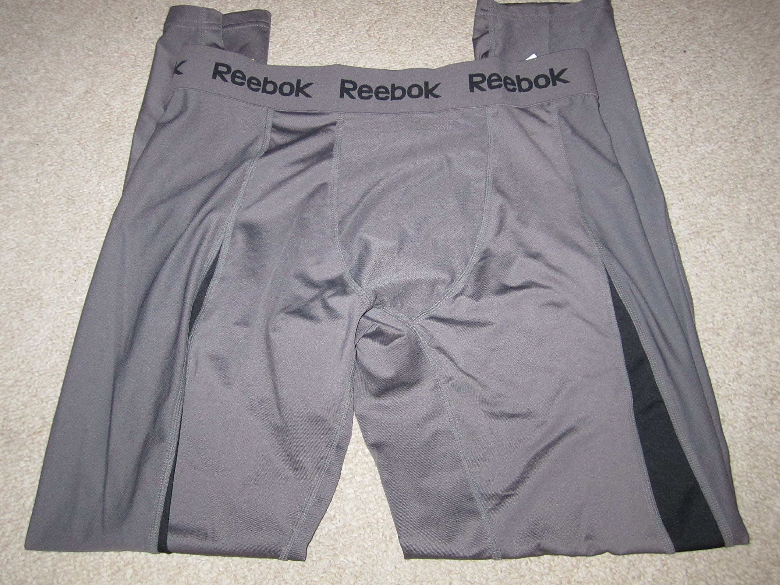 Reebok COMPRESSION RUNNING TIGHTS TRACK PANTS GREY M L XL