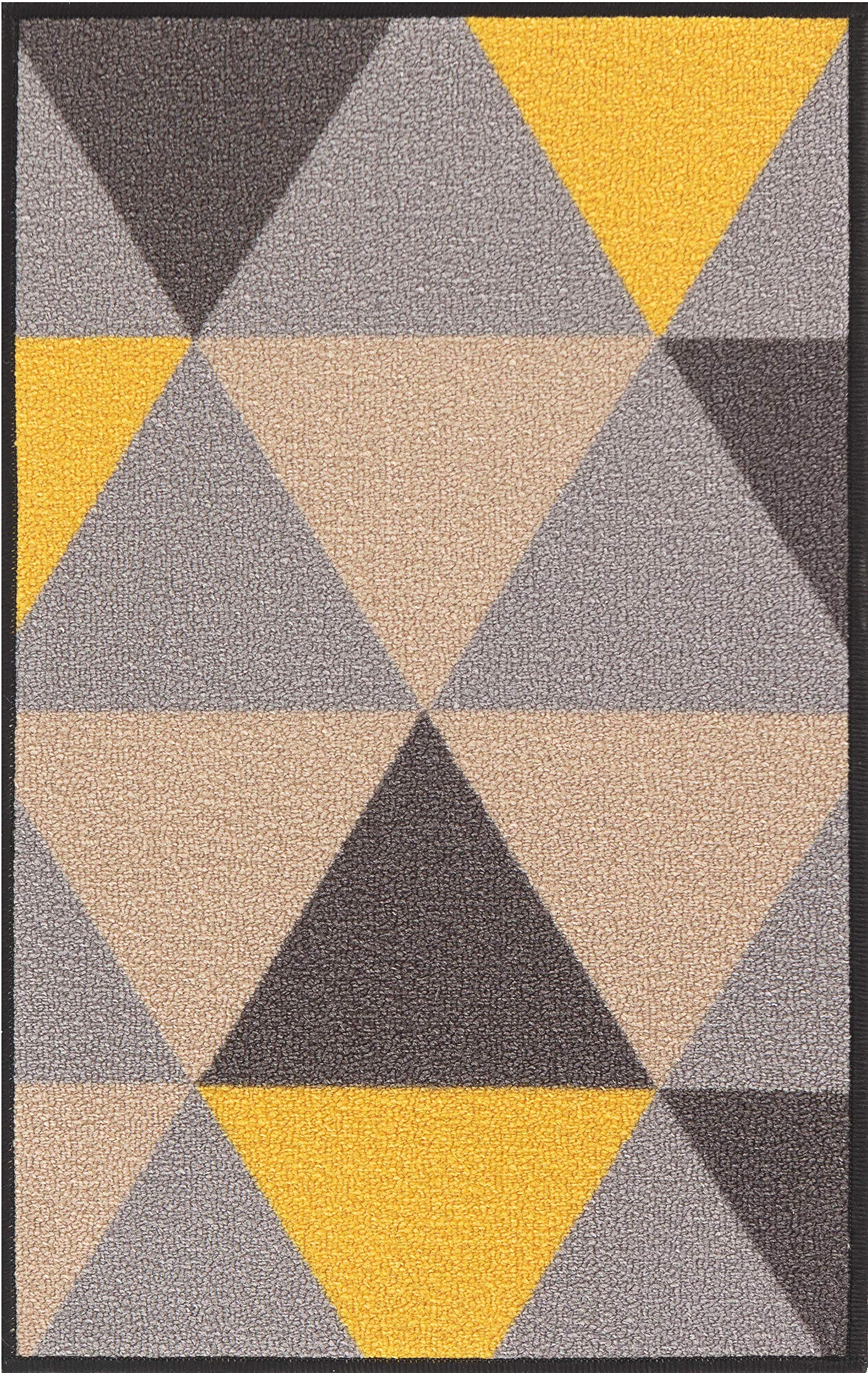 Washable Door Mat Kitchen Mats Non Slip Geometrical Design Hall Runner- Indoor Door Mat - Hallway-Passage Corridor Doormats - Floor Mat — view 11