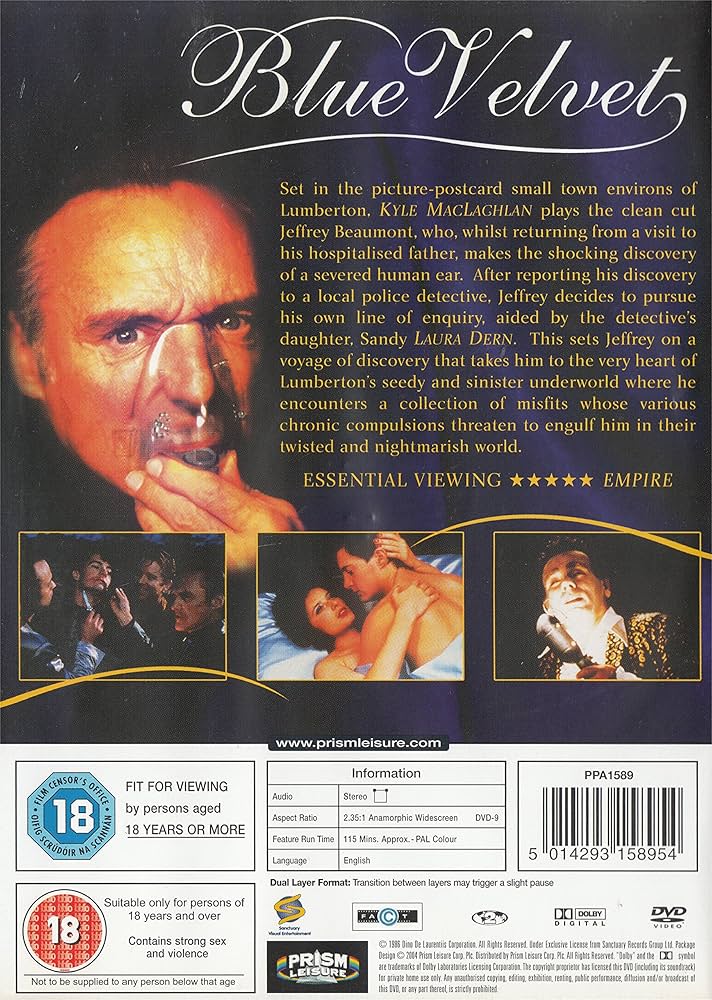 Amazon.co.jp: Blue Velvet [DVD] : Hopper Dennis: DVD