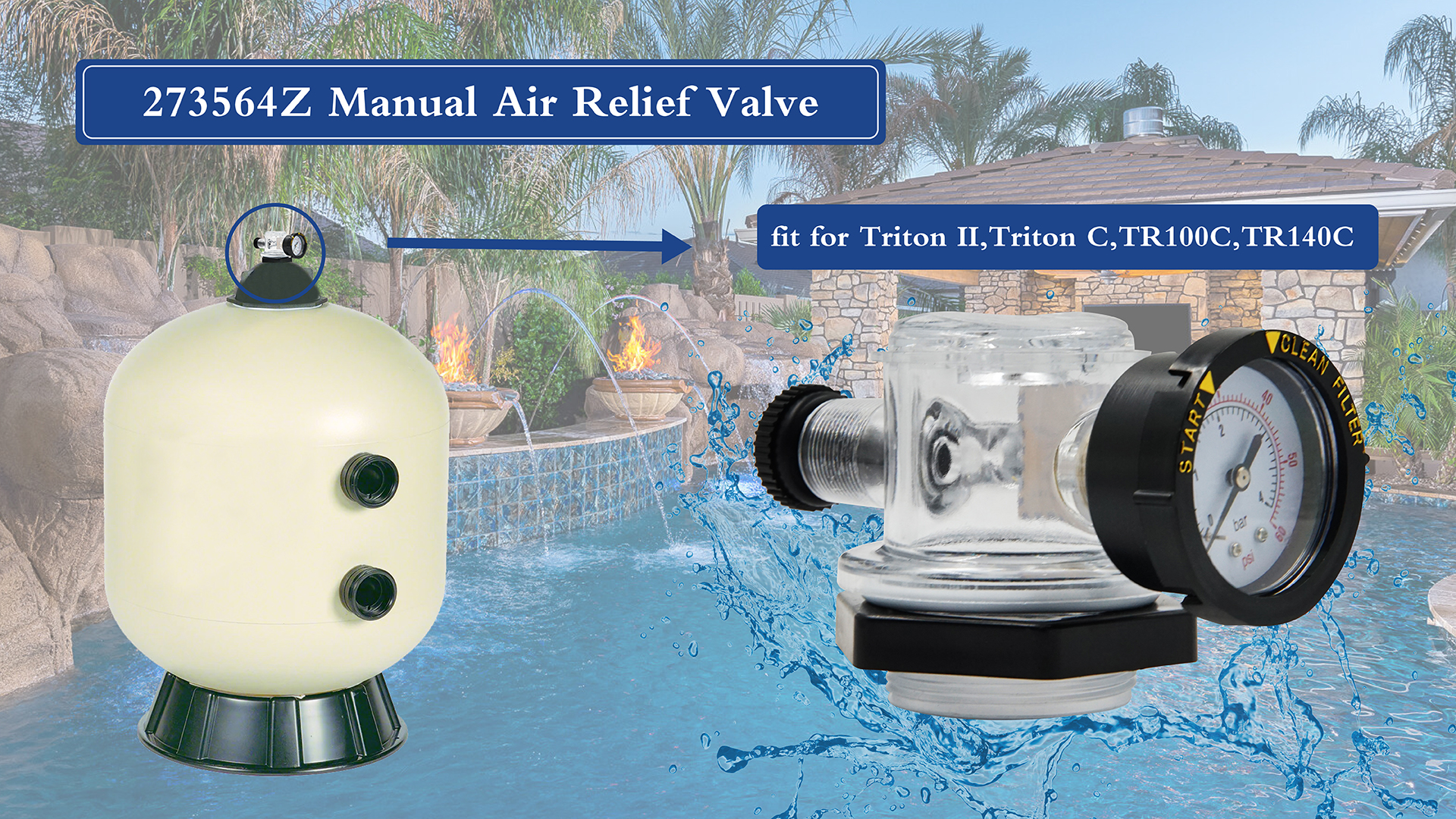Amazon.com: Pentair Manual Air Relief Valve Fit for Triton II
