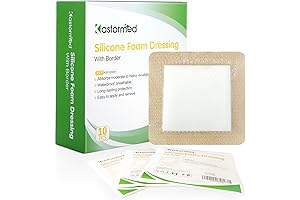 Kastormed Foam Dressing Pad for Bed Sores on Buttocks 4"x4"