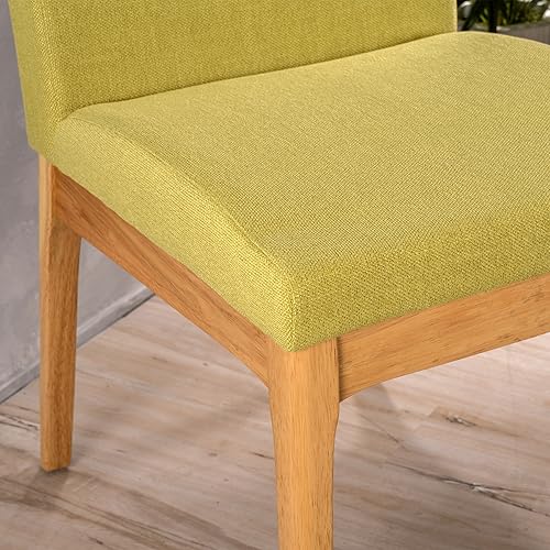Miniatura 3 de Silla de comedor moderna, Katherine Mid Century (juego de 2), Tela