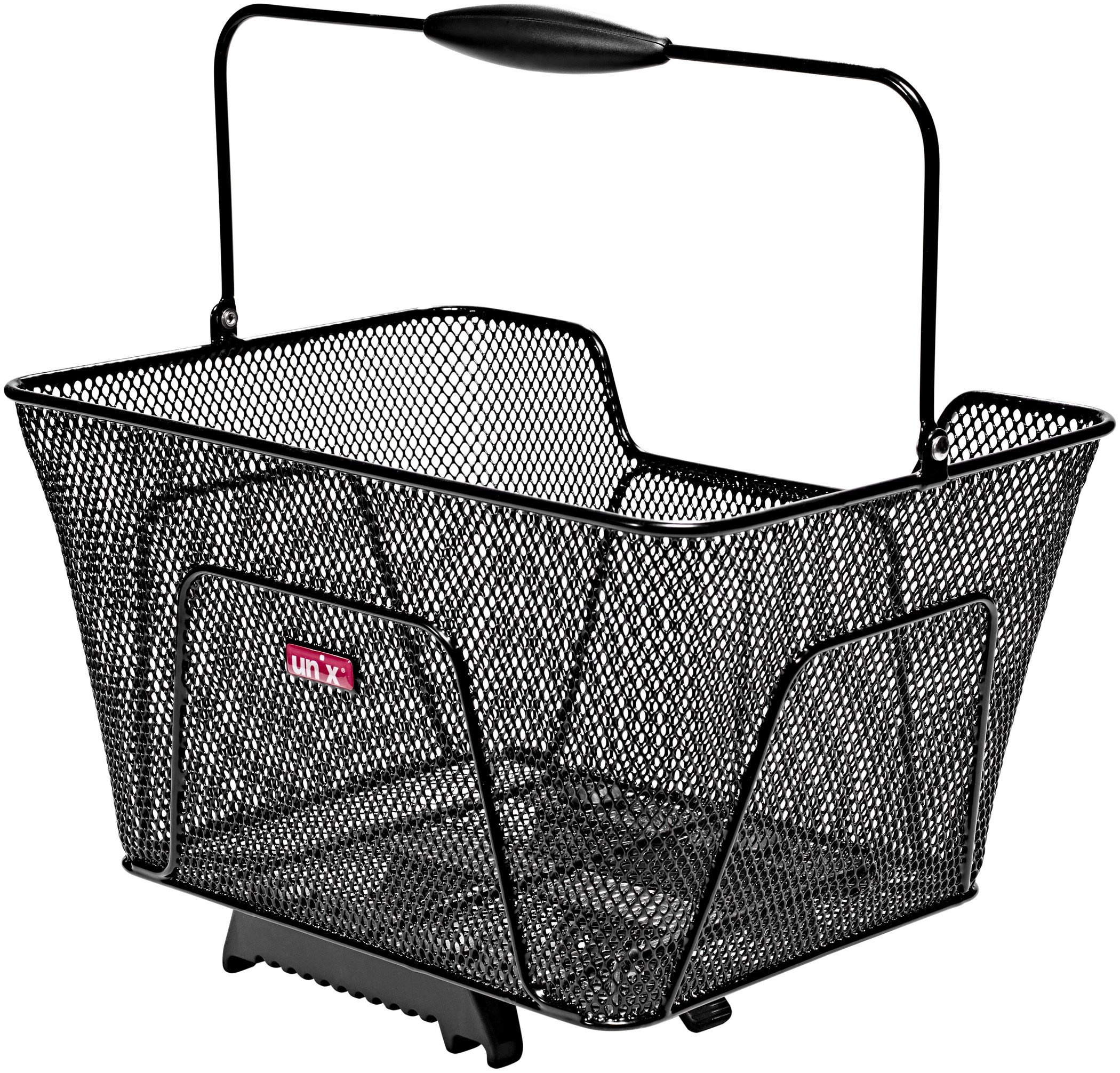 Unix Reano Topklip kosz rowerowy dla dorosłych, unisex, czarny, akcesoria rowerowe, 41 x 30 x 21 cm