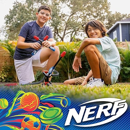 Miniatura 2 de NERF Lanzador de cohetes de juguete para niños, cohetes de salto de cohetes y lanzador - Lanzador de juguete para niños + niñas + juego de misiles