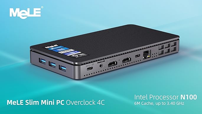 MeLE Mini PC Overclock4C｜N100/16GB/512GB Amazon.com: MeLE Mini PC with Win-11-Pro,Micro Desktop Computer