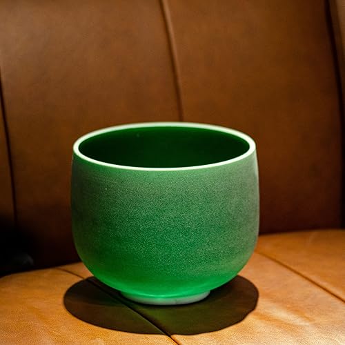 Miniatura 4 de TOPFUND Emerald Fusion E Note - Cuenco de cristal para cantar con plexo solar de 10 pulgadas con estuche de transporte resistente y mazo de gamuza