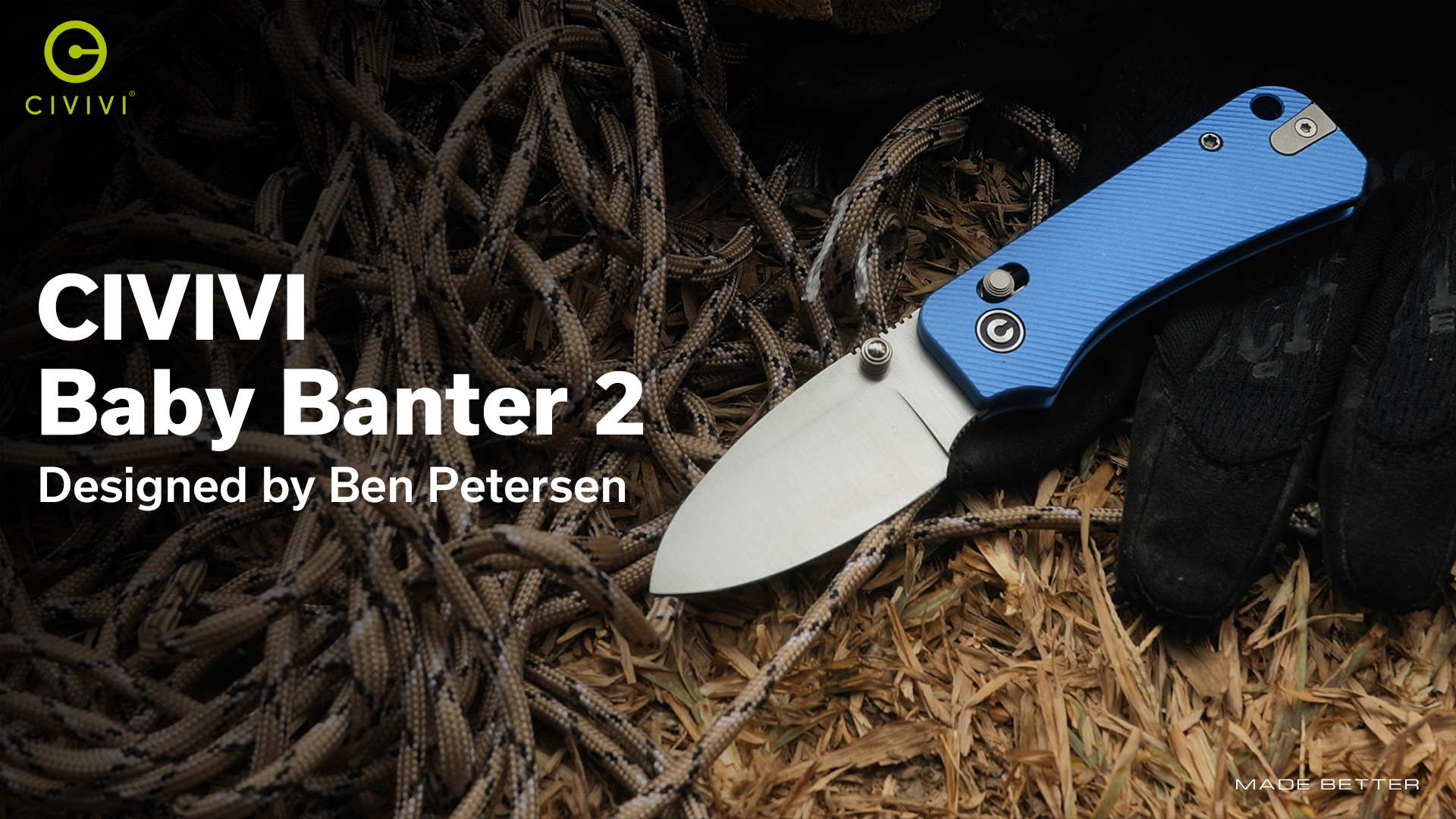 Civivi Pocketclip Black Stainless CA-07A Without Screws, Ben Petersen...