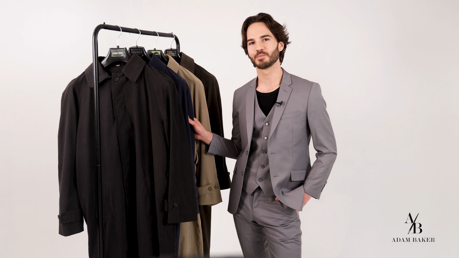 Amazon.com: Adam Baker Men's Trench Coat (R699715 ñ 699701) Full