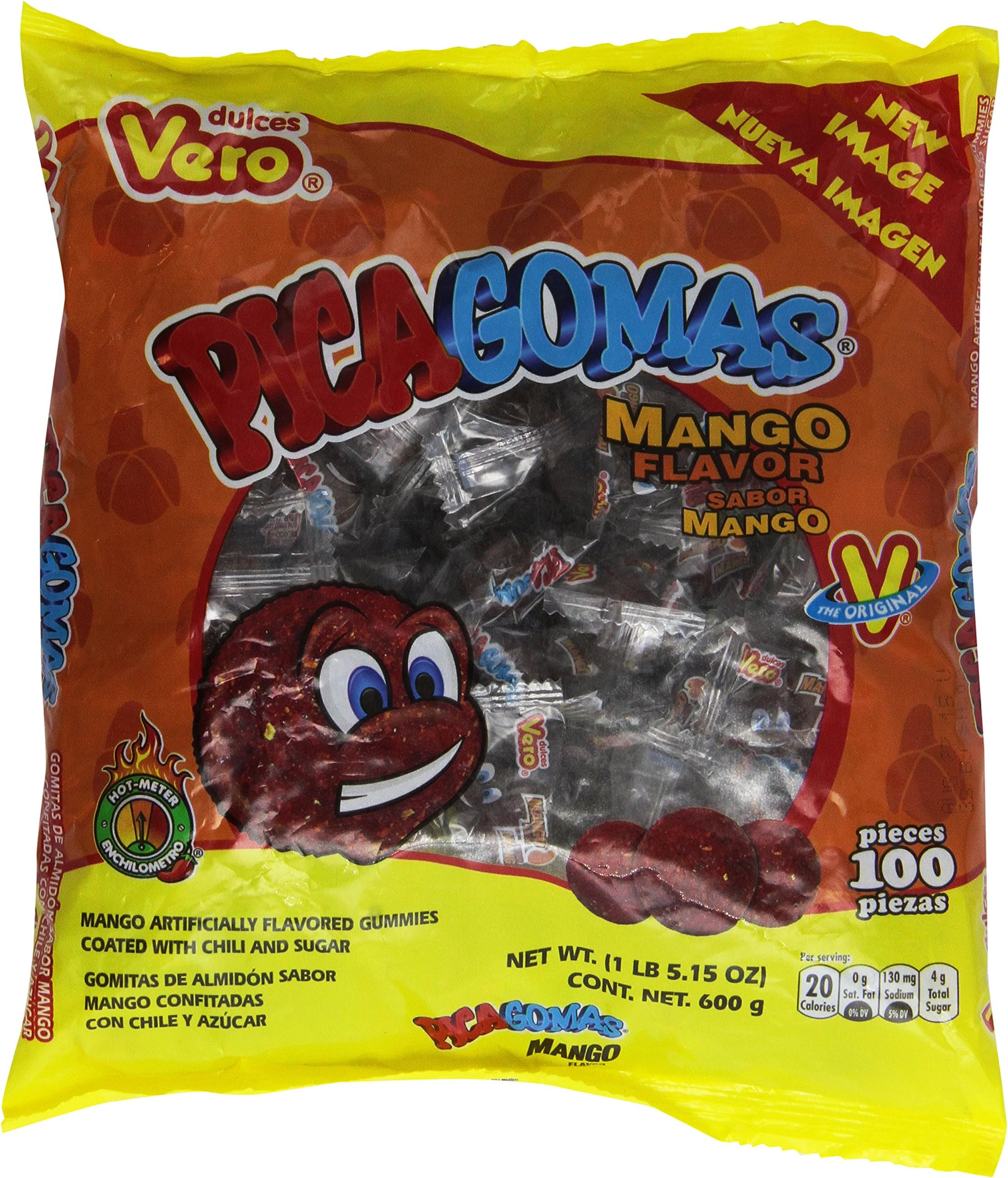 Pica Gomas Sabor Dulces Vero Chili Mango Flavor Mexican Candy