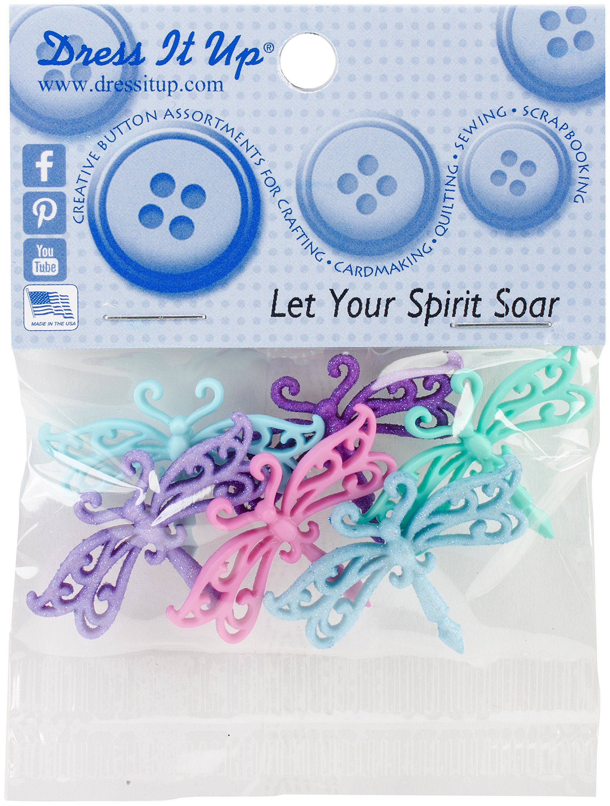 Dress It Up Let Your Spirits Soar Buttons, Variety