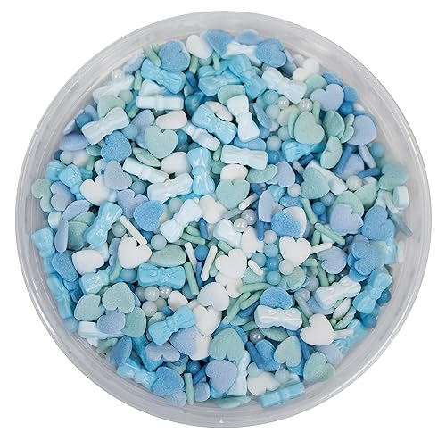 Wilton Blue Sprinkle - Tina de mezcla de 10.5 onzas