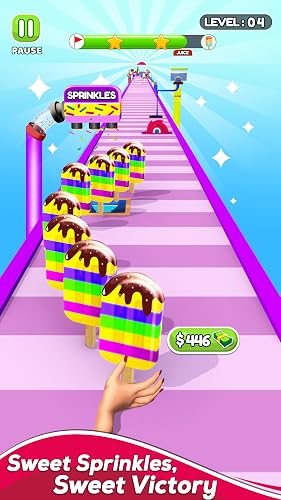 Rainbow Popsicle Stack Run: Ice Cream Rush – vue 4