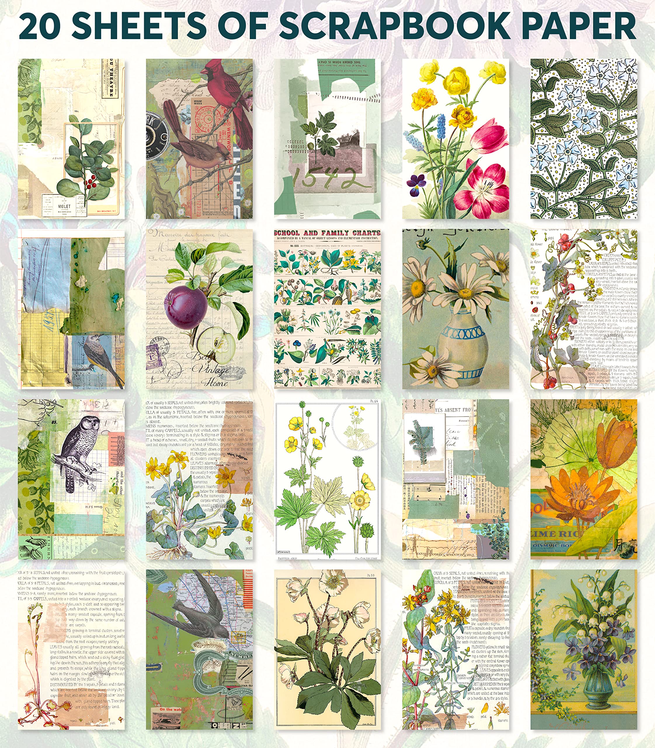 Washi Stickers for Junk Journaling - Vintage Designs -5