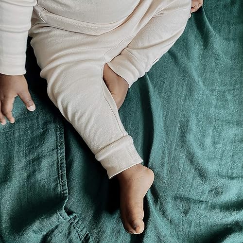 Miniatura 7 de Simka Rose Manta de punto gofre para bebé con manta a juego, manta ligera de algodón suave para recién nacidos y niños pequeños, esencial para