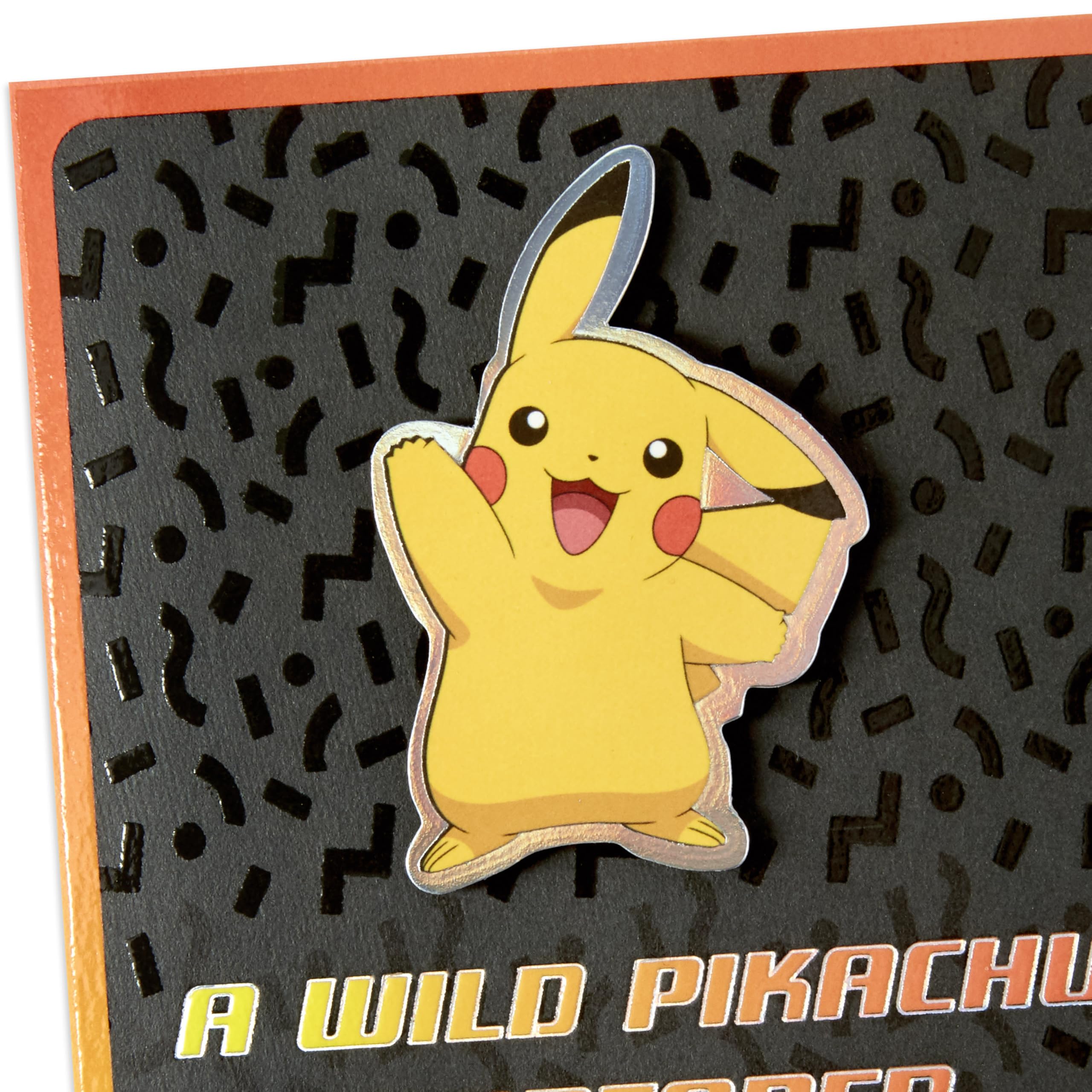 Amazon.com : Hallmark Pokémon Birthday Card (Wild Pikachu) : Office Products