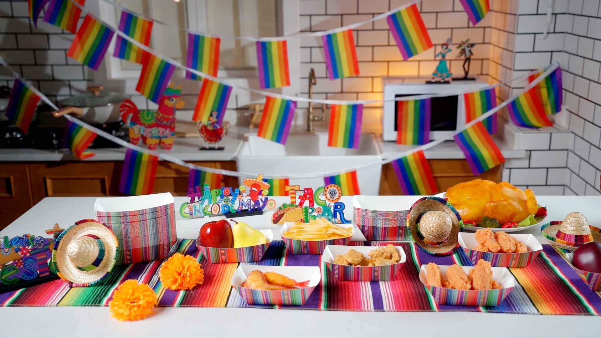 100 Pcs Paper Food Trays Boat 2lb Disposable Nacho Trays Kraft Paper Boat For Tacos Concession Back To School Halloween Christmas Party Supplies(Red - View #2