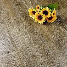 FunStick Conjunto De 30pç De Piso Vinílico Autoadesivo, Imitando Madeira Marrom, Ideal Para Banheiros E Cozinhas. Resistente À Água, Com Aparência De Piso Laminado, Perfeito Para Madeira. Dimensões