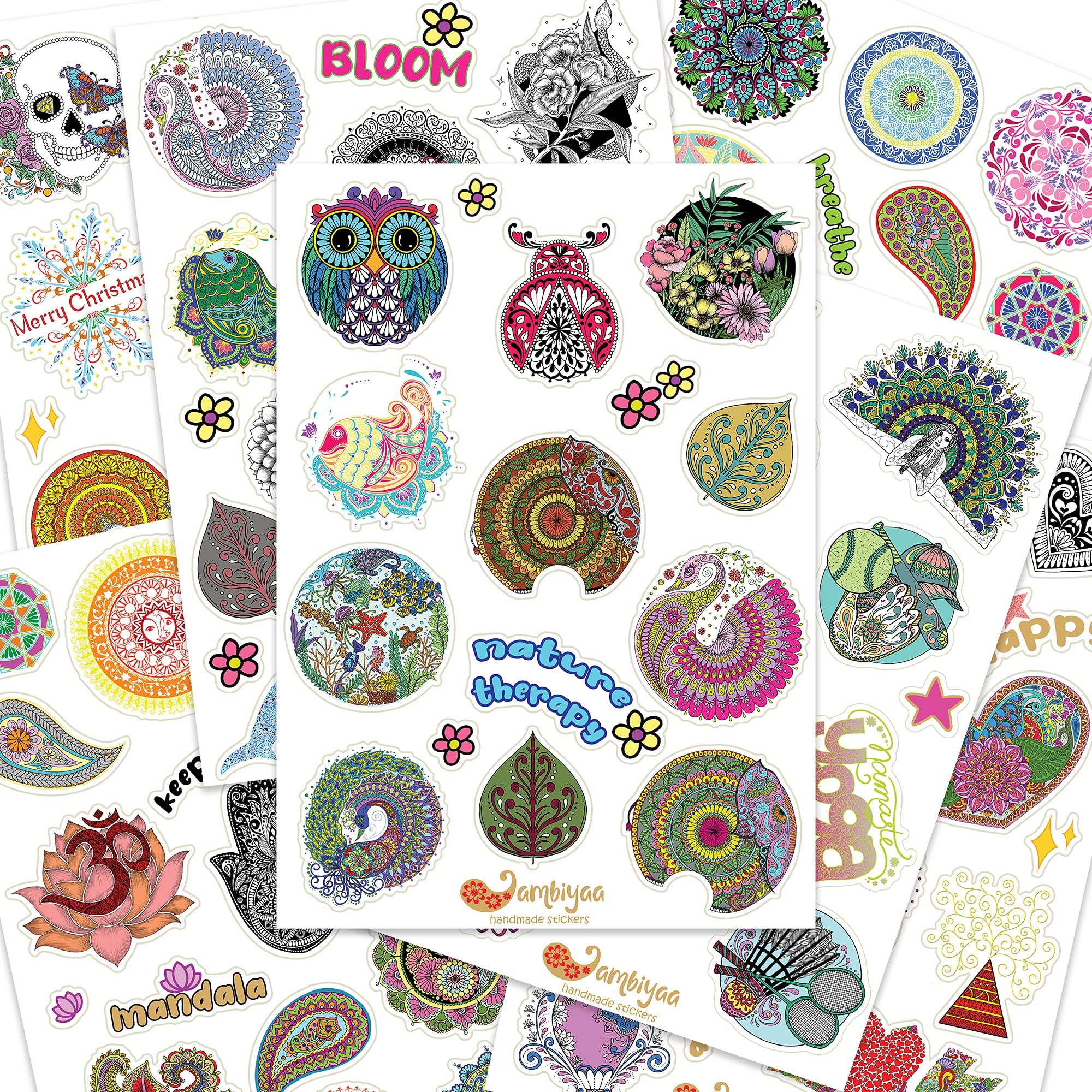 Ambiyaa Pack of 142 Assorted Handmade DIY Vinyl Waterproof Stickers for Scrapbooking/Laptop/Phone/Luggage/Fridge/Bottle/Skateboard/Guitar/Toys (B098M9BJ5J) Amazon Price History, Amazon Price Tracker