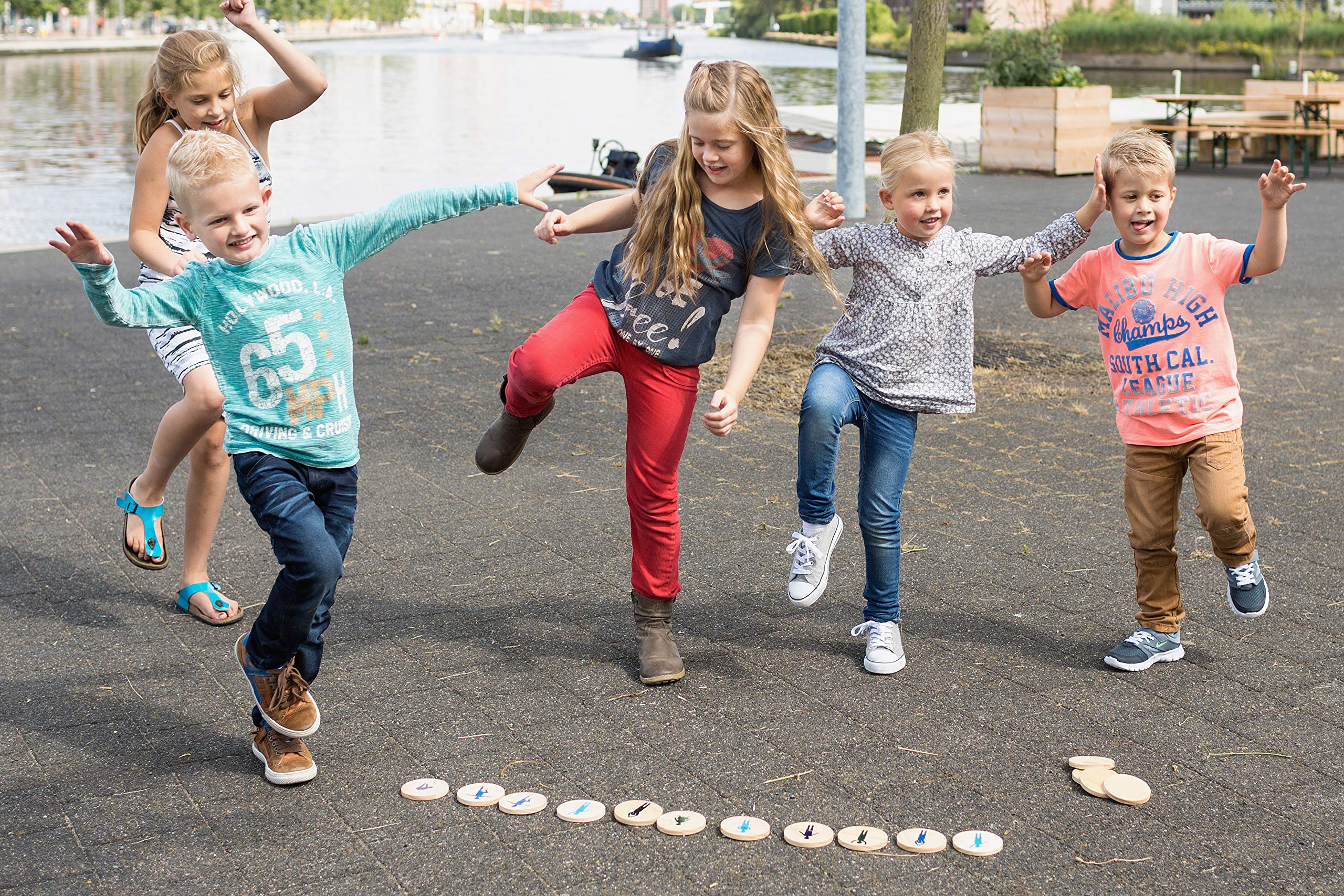 Image secondaire de Jeu de Palets Moves! en Bois - Amusement et Coordination pour Enfants