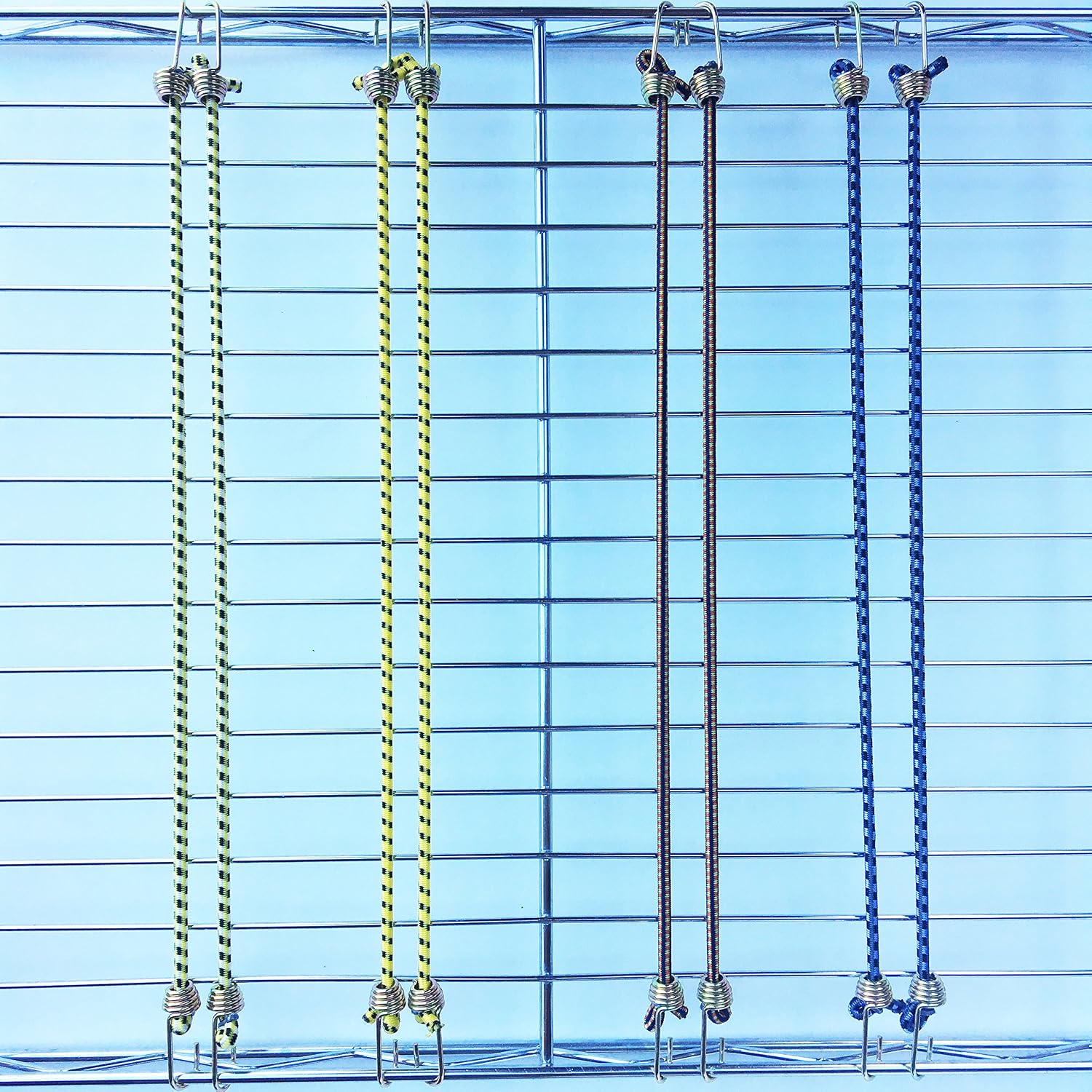 Heavy Duty Premium Mini Bungee Cord | 8 pk/ 8" Long | Perfect for Camping, Tools, Tarps | THE STRAP JACKET | Great for Home, Car, Sport, and Work Organization | Excellent for Repeat Use |