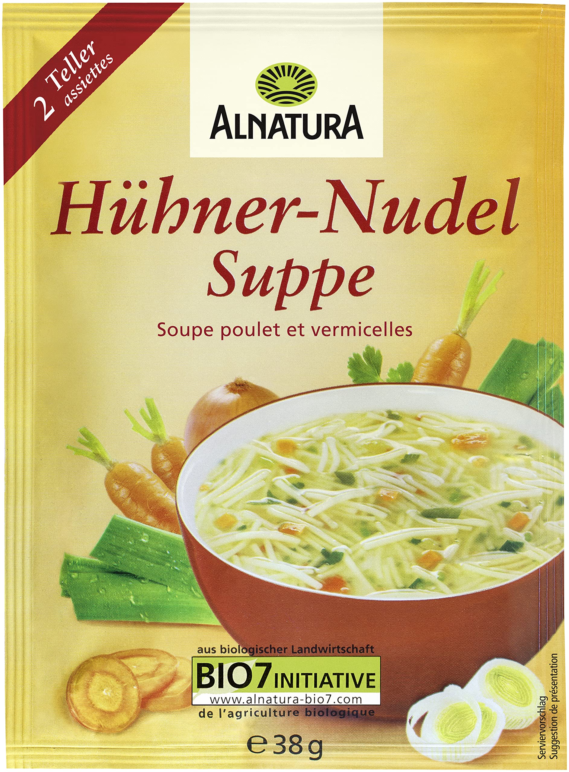 Alnatura Bio Hühner Nudel Suppe, 38g