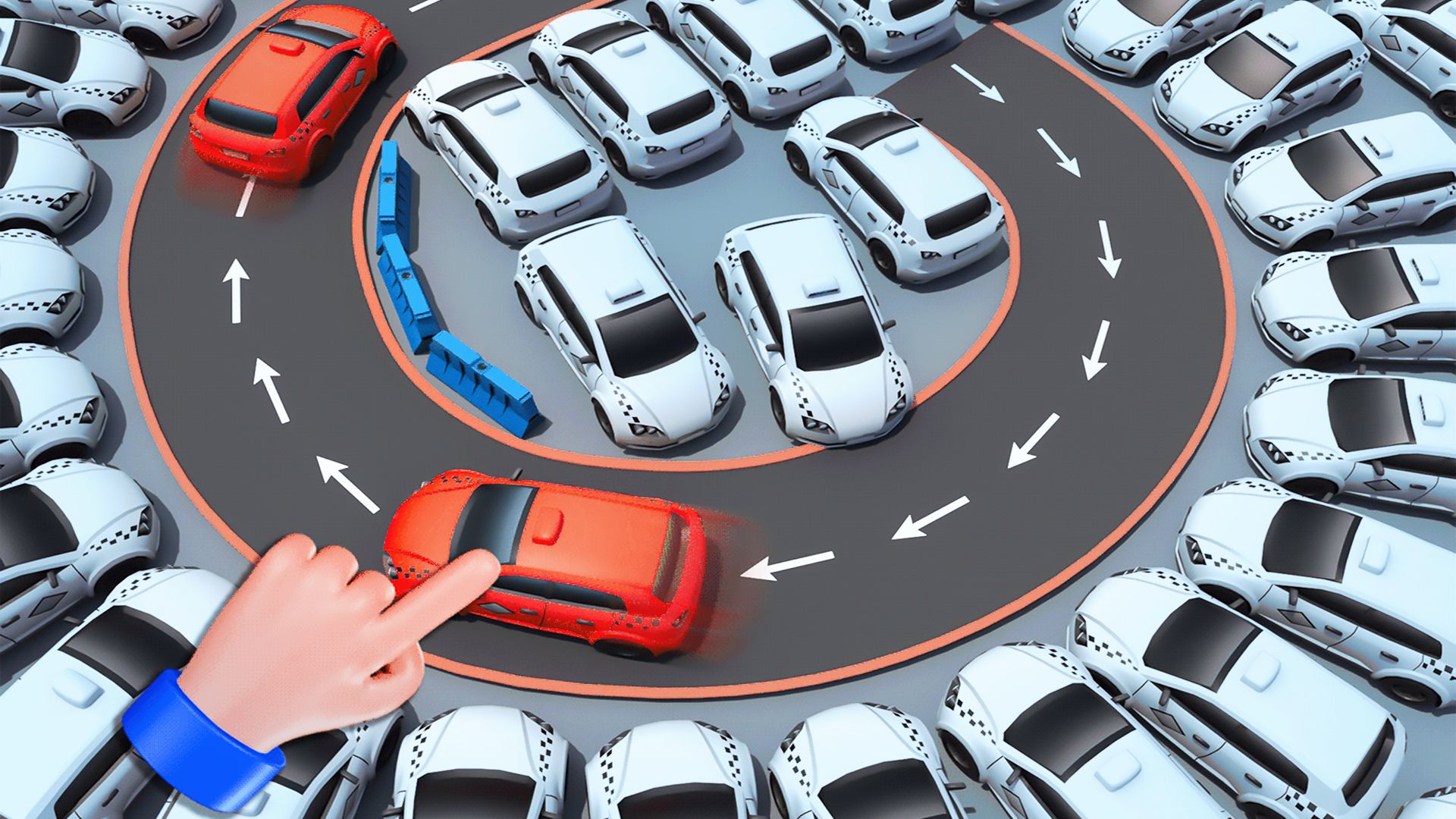Parking Jam 3D Car Out Challenge: Bus Escape Traffic Jam Parking Master
