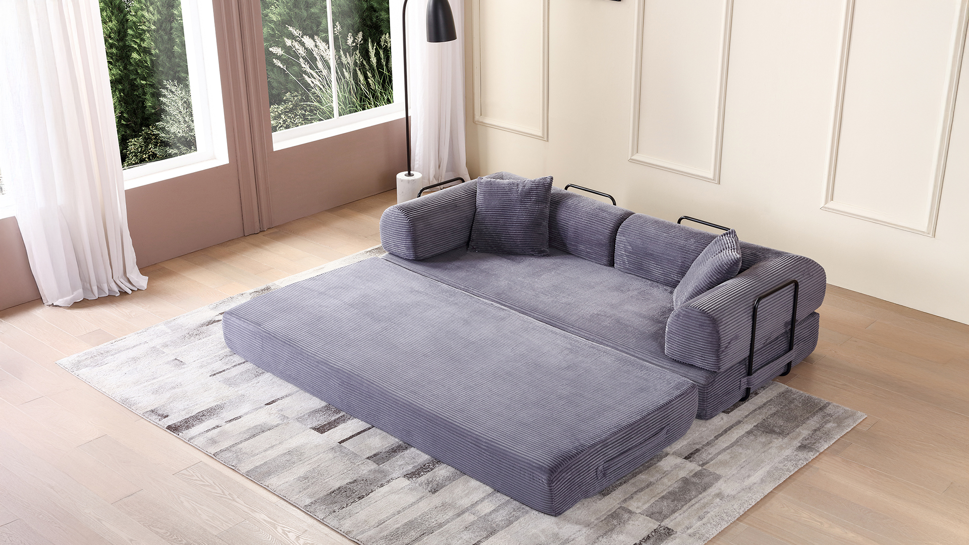 Amazon.com: JEEOHEY Convertible Folding Sofa Bed, Corduroy Sleeper