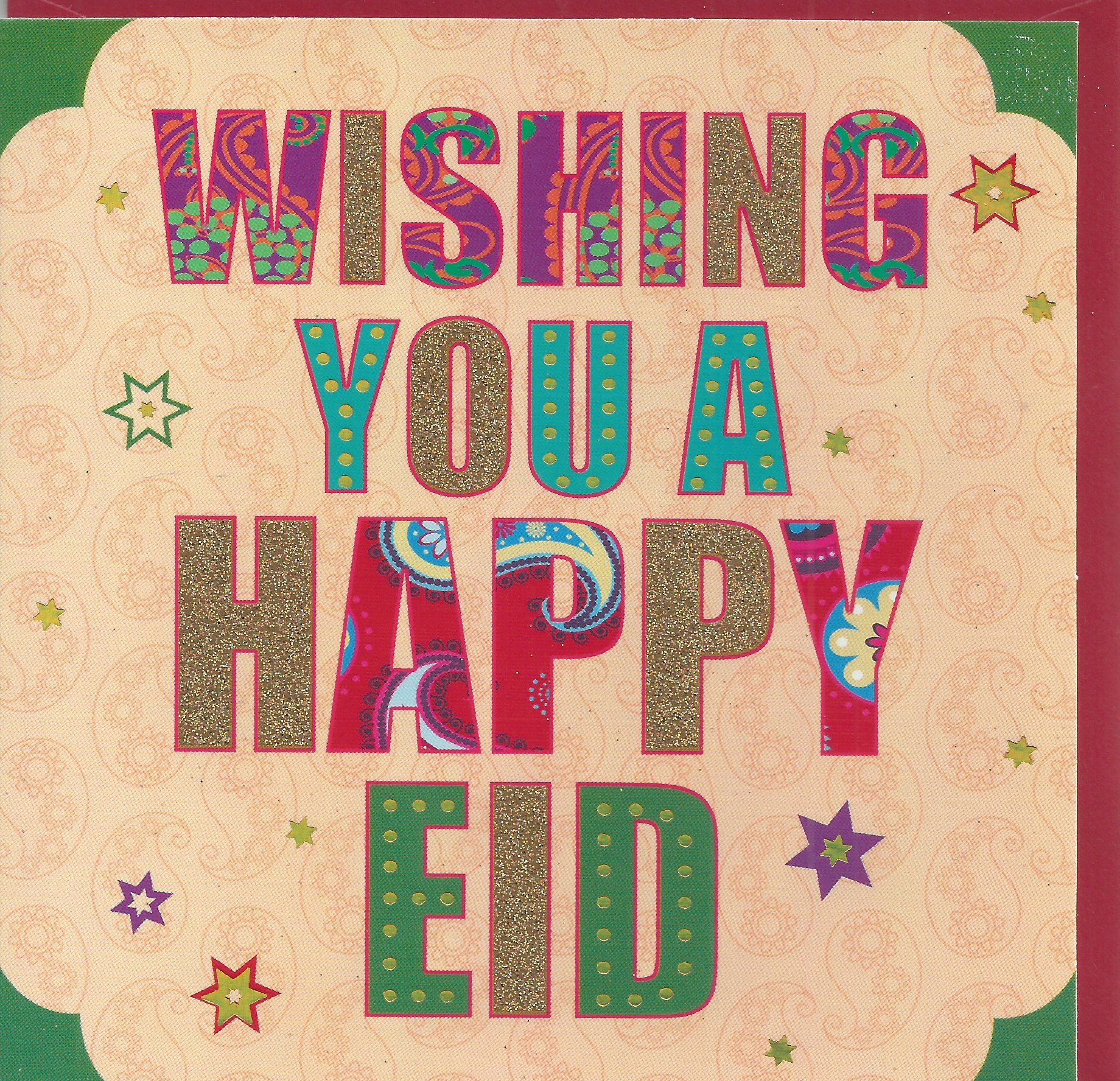 Eid Card Wishing You A Happy