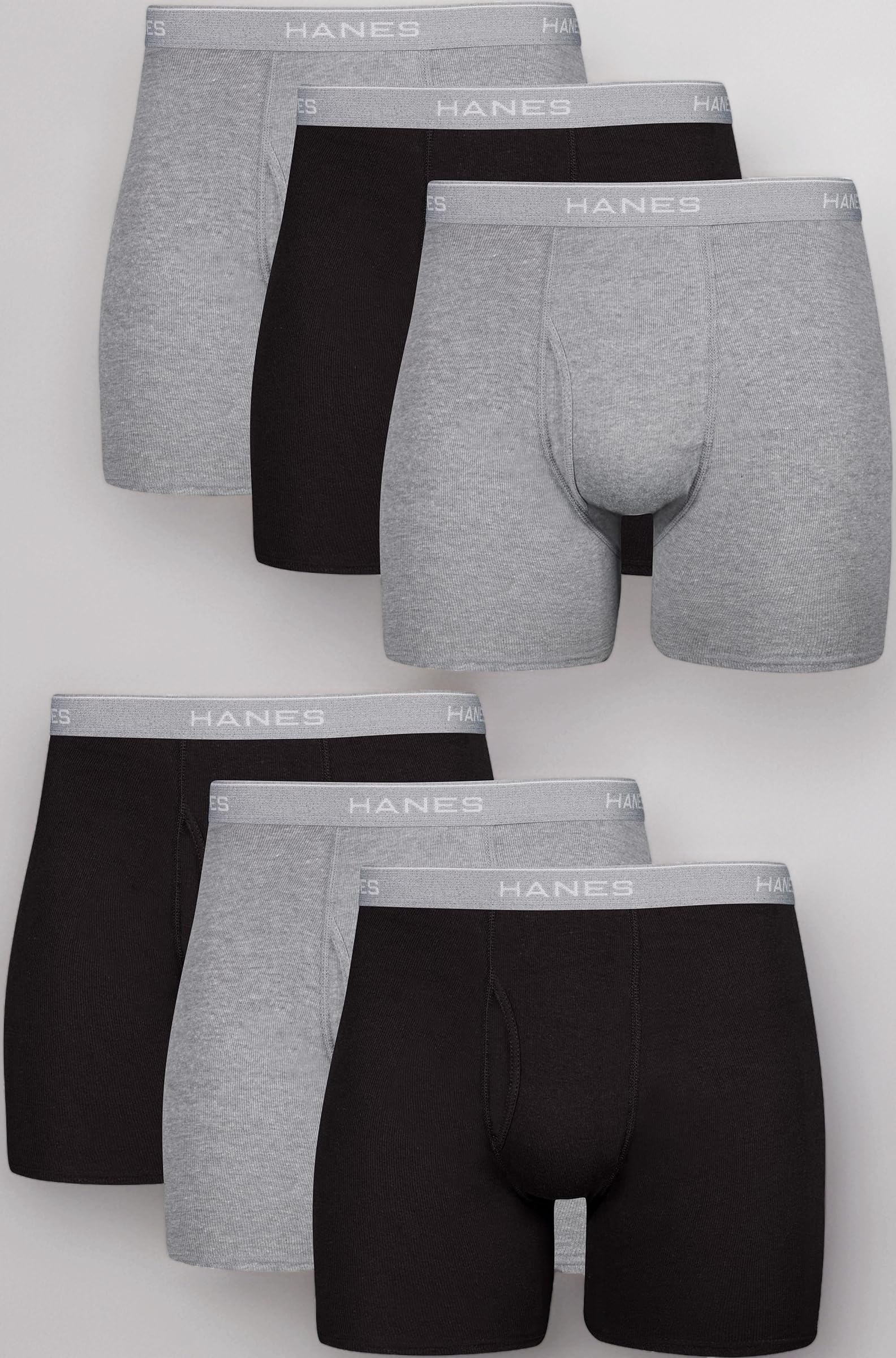 Men's Underwear Boxer Briefs, Cool Dri Moisture-Wicking Underwear, Cotton No-Ride-Up for Men, Multi-packs Available