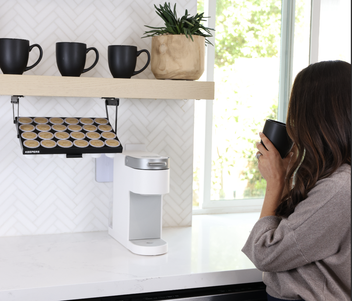 Amazon.com: COFFEEKEEPERS KEEPERS Under Cabinet K Cup Holder with