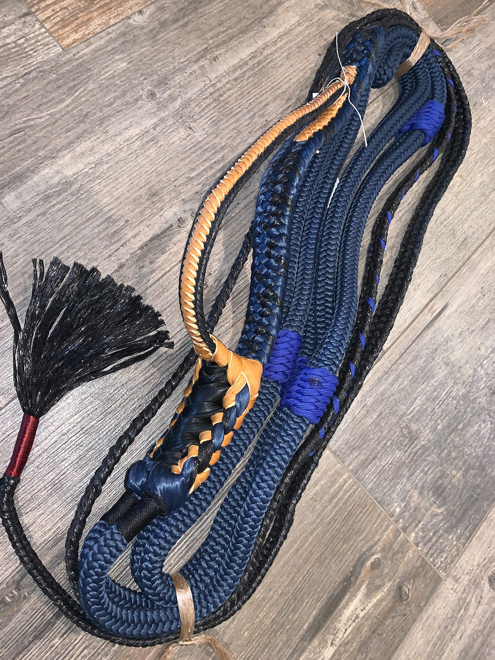 EPT Bull Ropes Navy Blue Nylon on Black Poly Pro 9x7 Right Hand 3/4