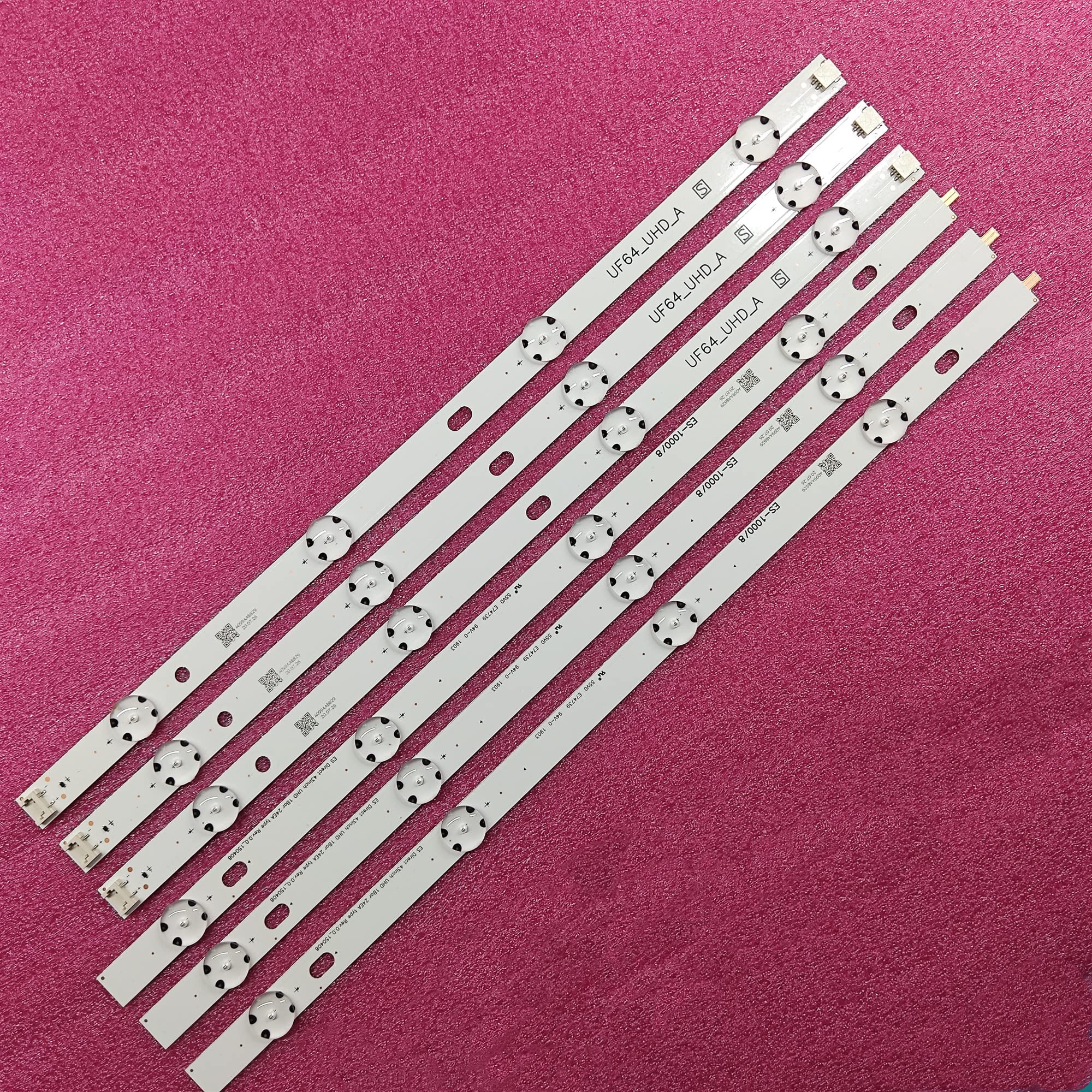3 LED PCS Striscia di retroilluminazione for LG 43UH603V 43UH610V 43UH640V 43UF6407 43LH604V 43UH603V 43UH620V 43UH610A 43LH5700 43LH60_FHD_A Facile da installare