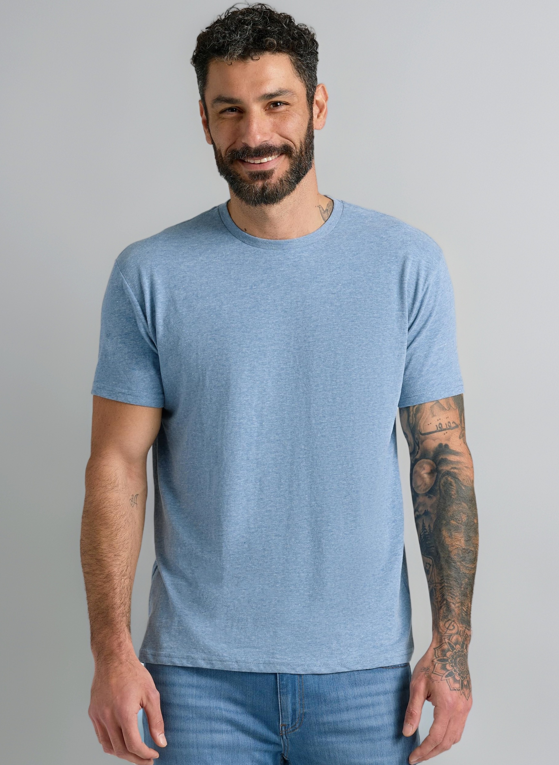 (True Classic Men's Crew Neck Short Sleeve T-Shirt, 9-Pack - Essential, M