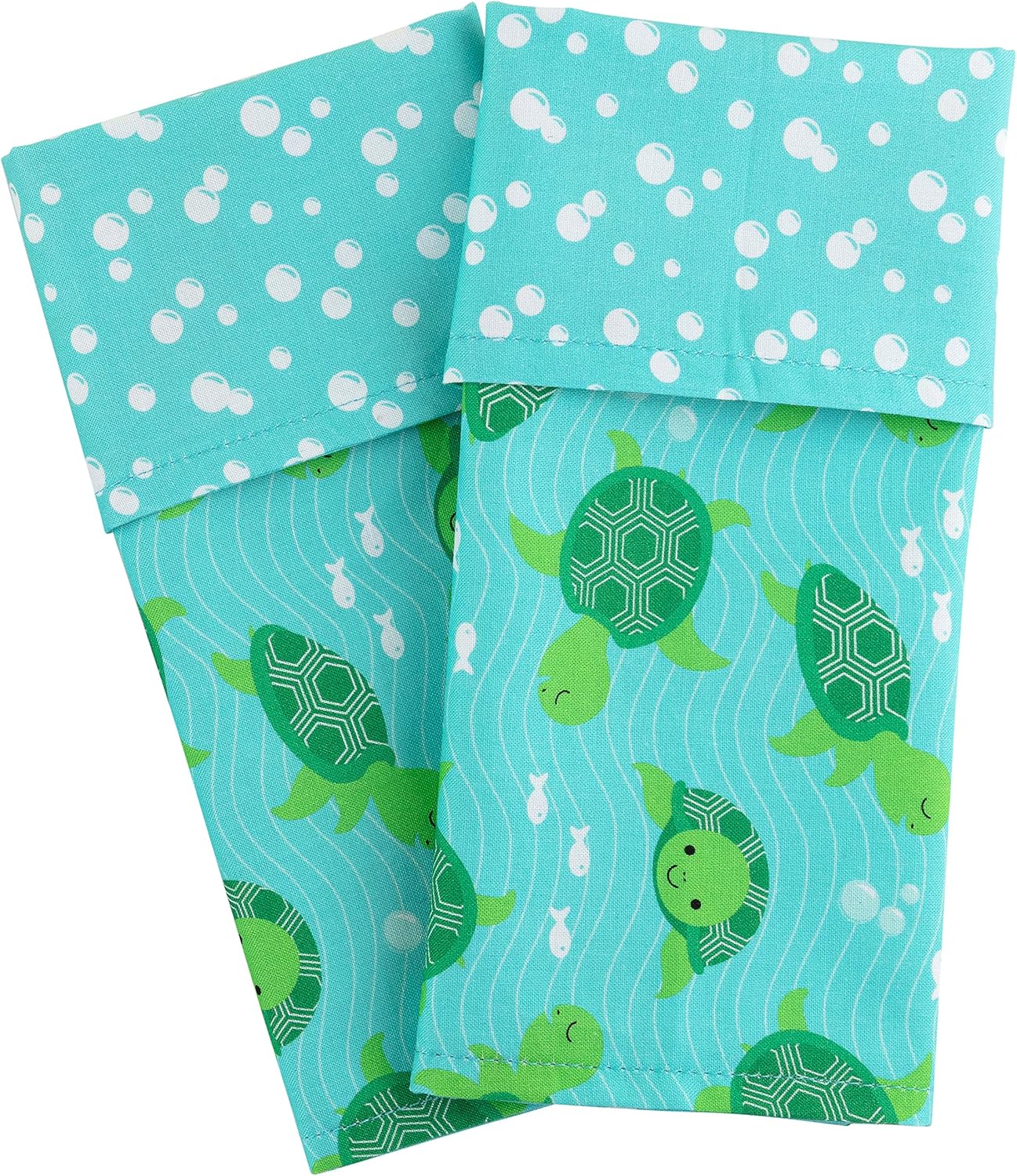 Funkins Reusable Cloth Placemats for Kids & Lunch Boxes | Reusable, Eco-Friendly | 15"x13", 2-ply, Thick, Absorbent, Machine Washable | Set of 2 Placemats (Ladybugs) : Home & Kitchen