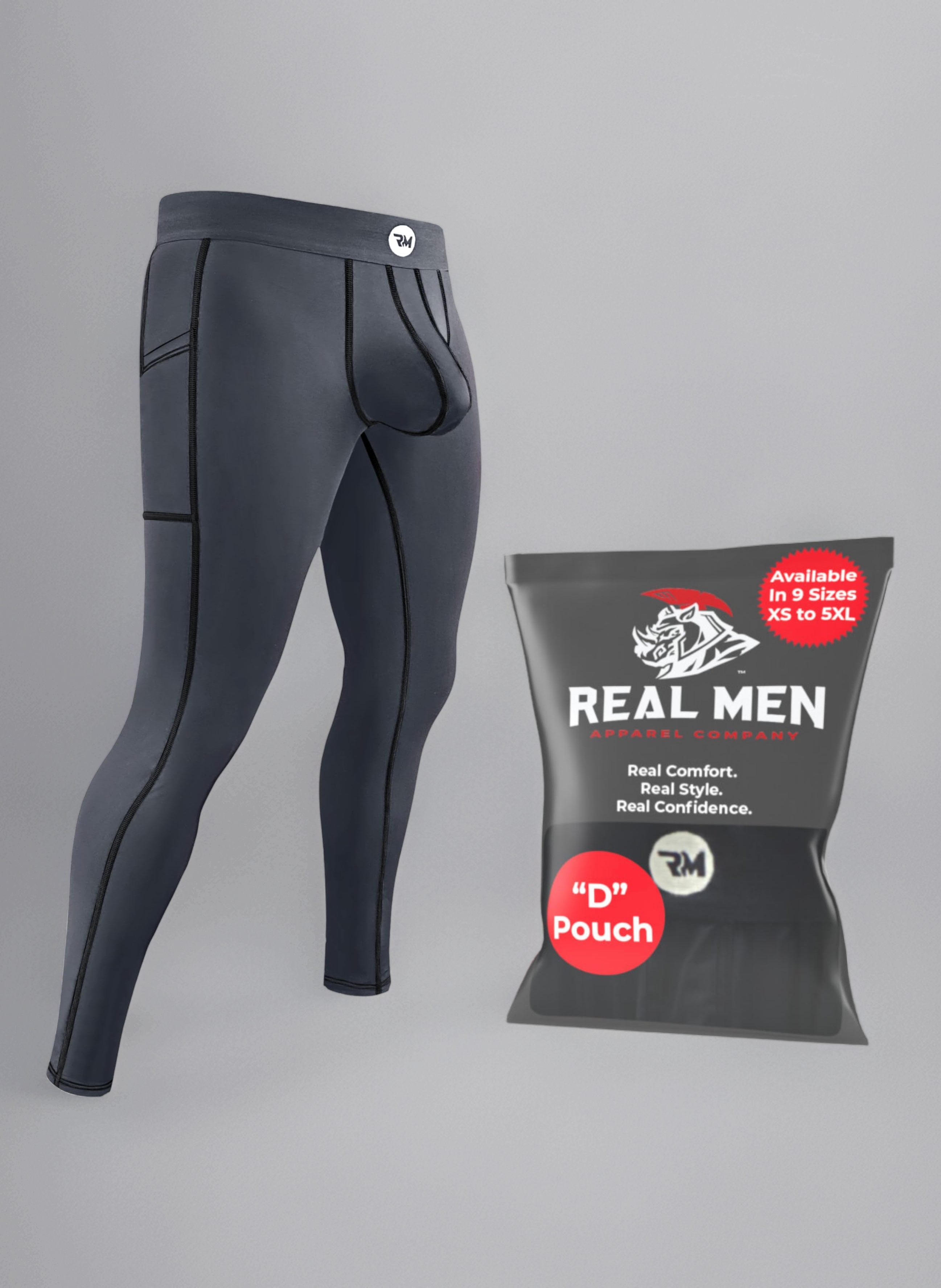 RM Real Men Real D Pouch Thermal Compression Pants