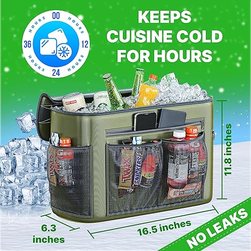 Miniatura 5 de Skywin Enfriador de kayak detrás del asiento, enfriador impermeable para respaldo de asiento de kayak para kayaks, compatible con asientos estilo