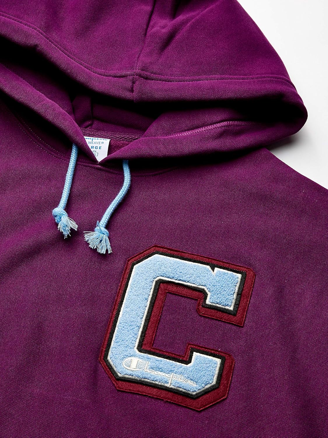 Champion Men's Reverse Weave Po Hood-Plaid Sleeves AOP