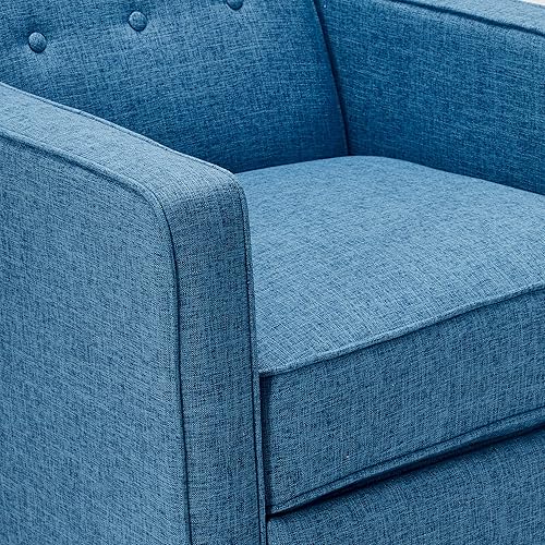 Miniatura 6 de GDFStudio Macedonia - Sillón reclinable de tela con respaldo copetudo, moderno