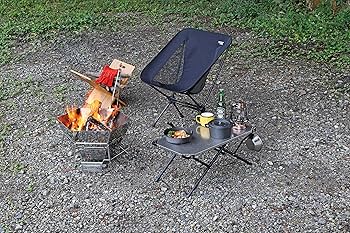 サイド テーブル UC-0555 ステンレス製 2段階高さ調節機能 2way ステンレスサイドテーブル 60×30 - アウトドア・キャンプ