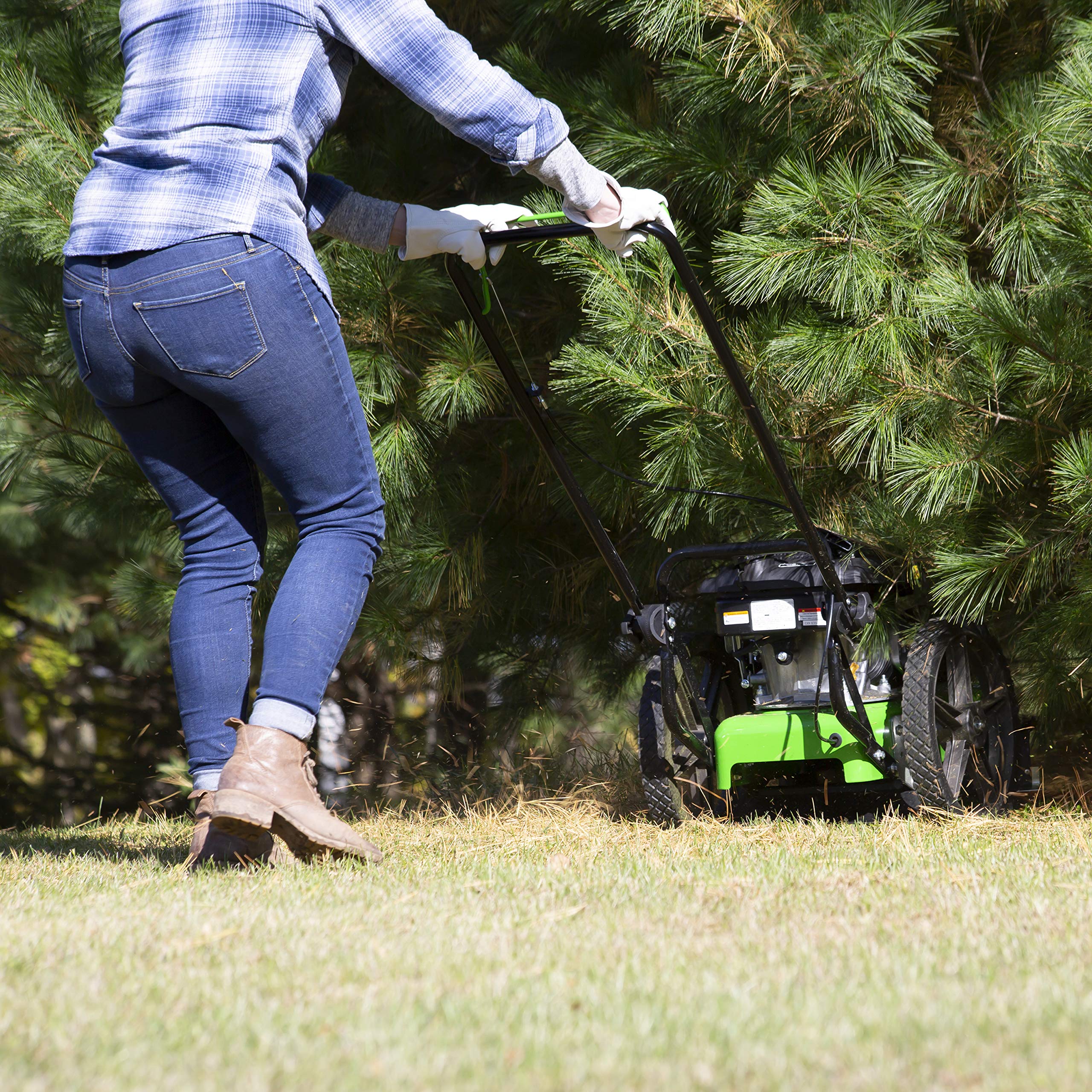 TAZZ OnePiece Steel Deck, 22” Cutting Swath, Never Kill, Fold Down Handlebars 35258 WalkBehind