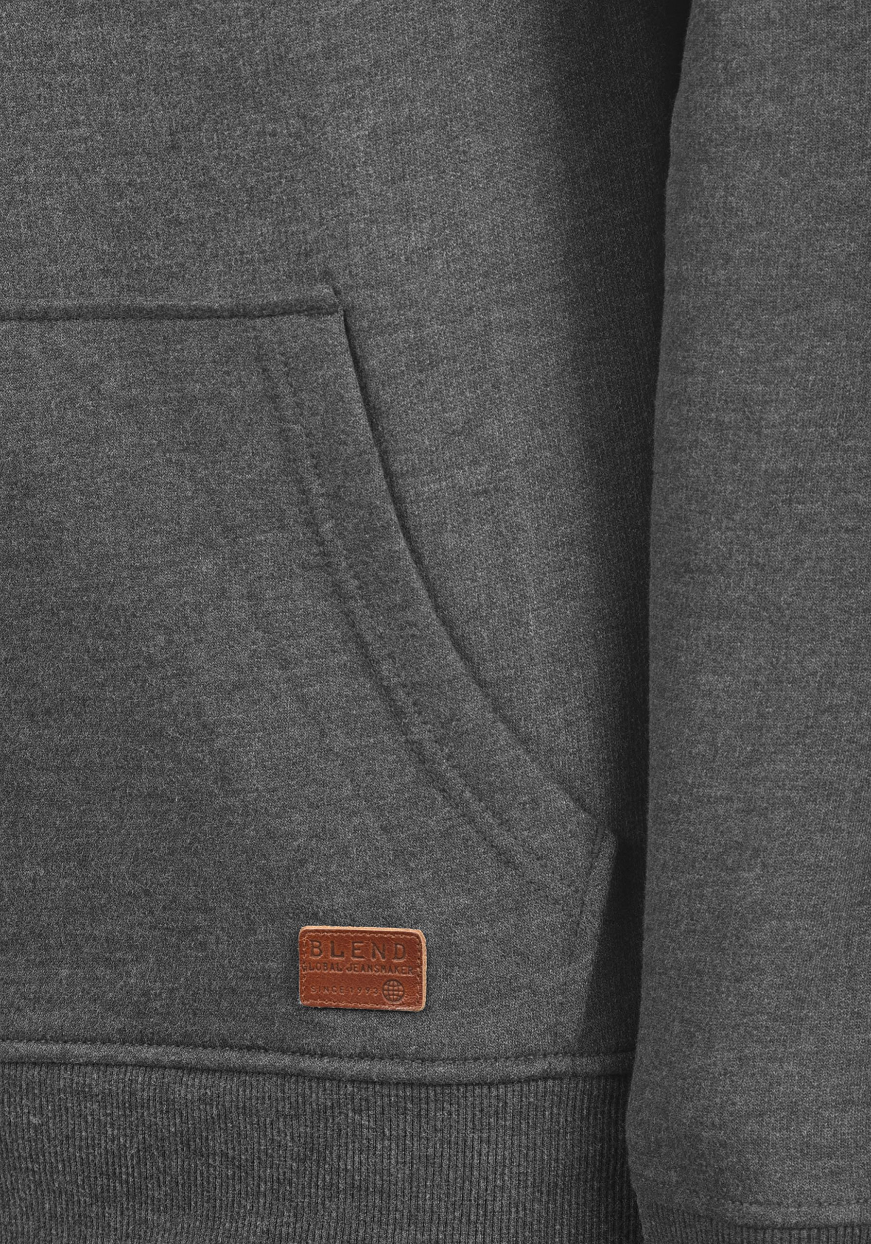BLEND Hulker Chaqueta Sudadera con Capucha Hoodie para Hombre con Capucha con Cremallera con Forro Polar Suave Al Tacto