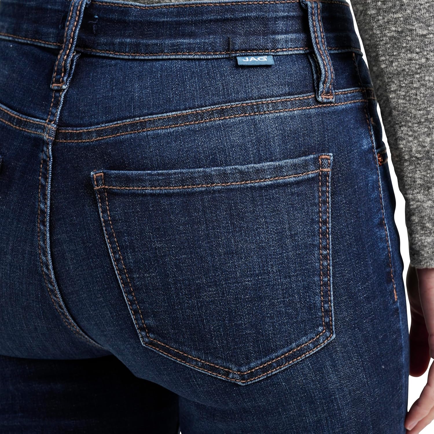 JAG Women's Carter Mid Rise Girlfriend Jeans, Mid Vintage