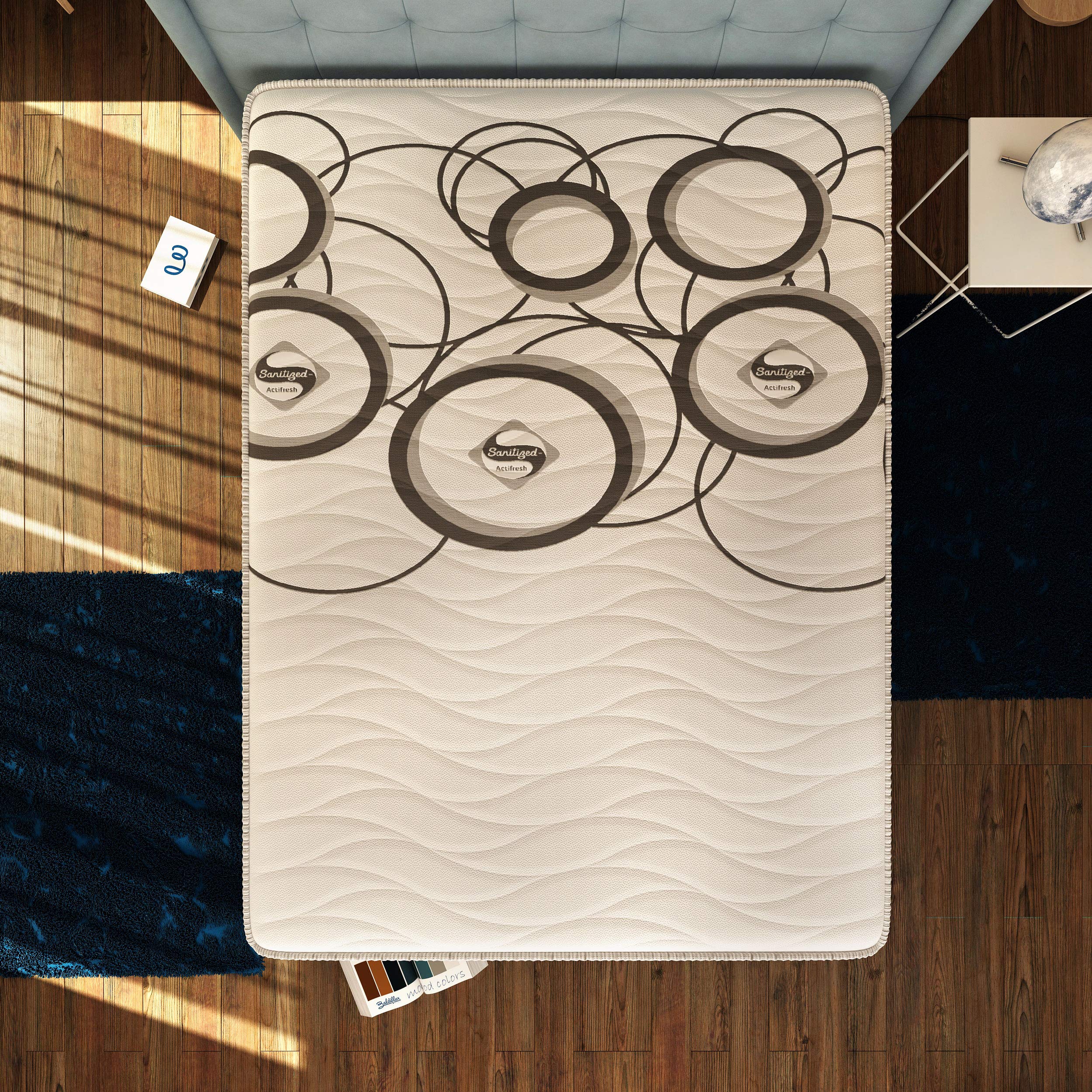 Baldiflex Emporio Materasso Memory Matrimoniale Notti d’Argento 160x200 Alto 20 cm con Rivestimento Trapuntato Certificato Sanitized - Fascia Traspirante 3D
