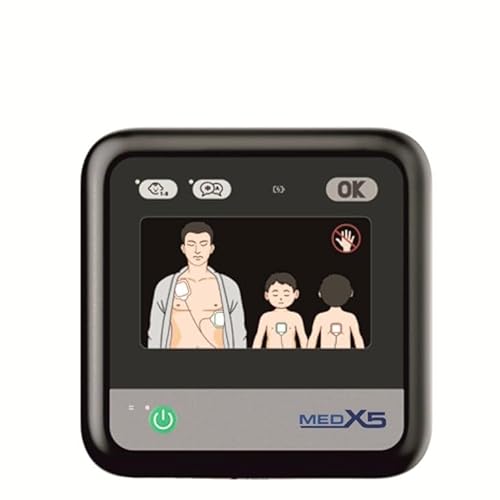 myPAD Heimdefibrillator AED für Zuhause, Familie & Freizeit, vollautomatischer Defibrillator mit Sprachführung, LED-Grafik, Kindermodus ab 1 Jahr, 4 Jahre Batterie & Elektroden, 8 Jahre Garantie.
