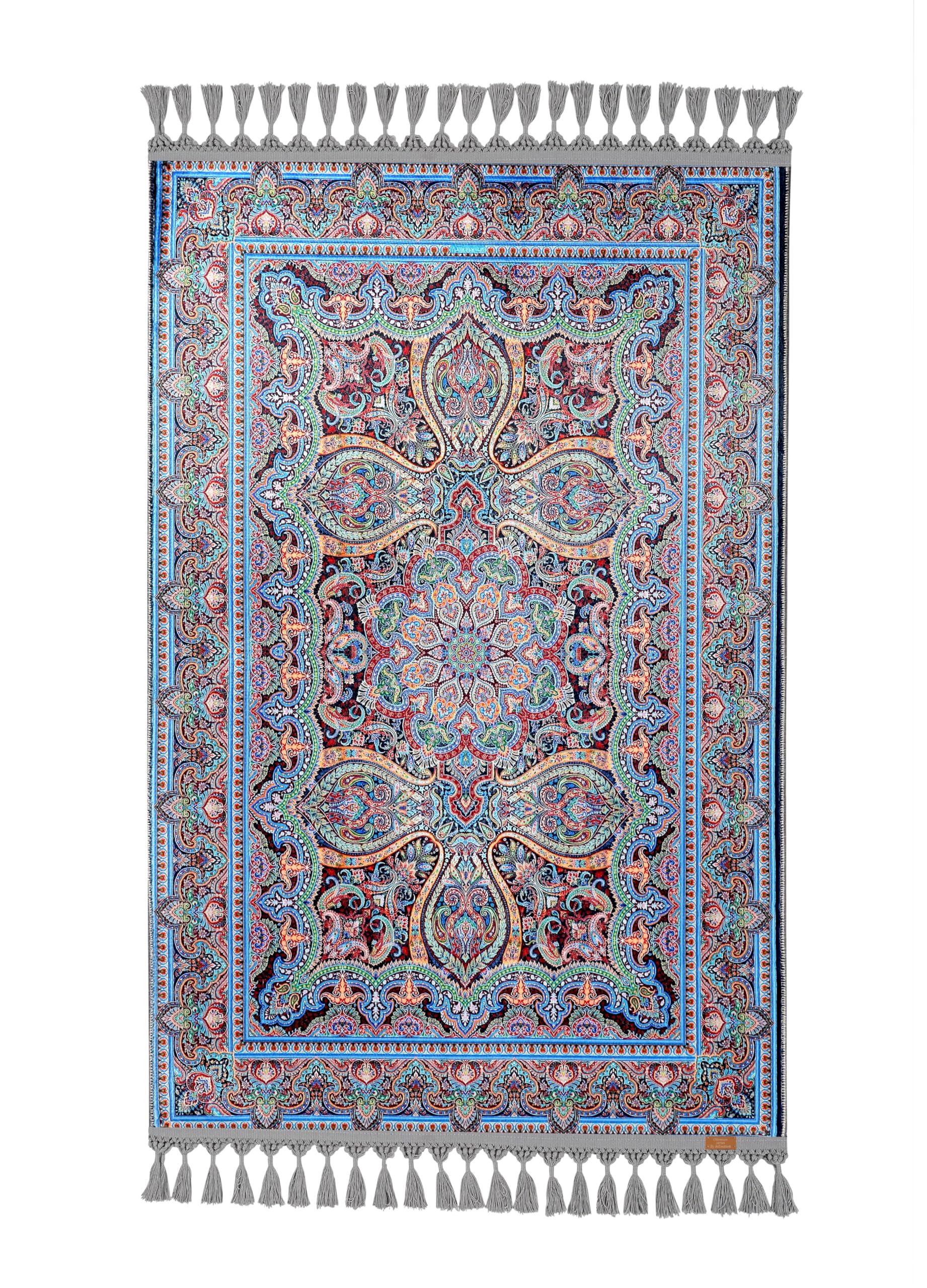 Tapis de prière avec pompons allmode homestyle, le cadeau traditionnel turc idéal