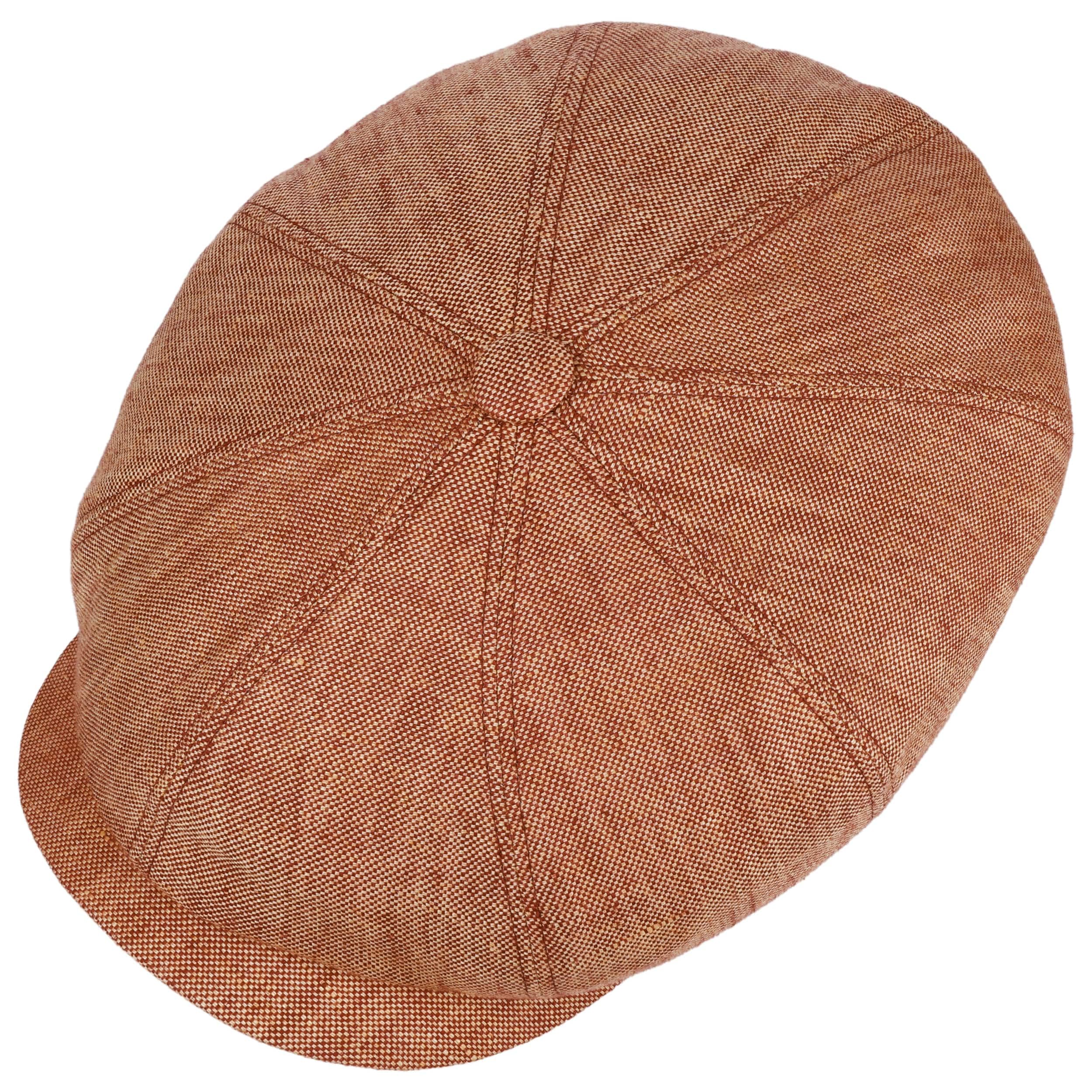 Stetson Hatteras Classic Schirmmütze Leinen Flatcap meliert Mehrfarbig Damen Herren Sommer Winter